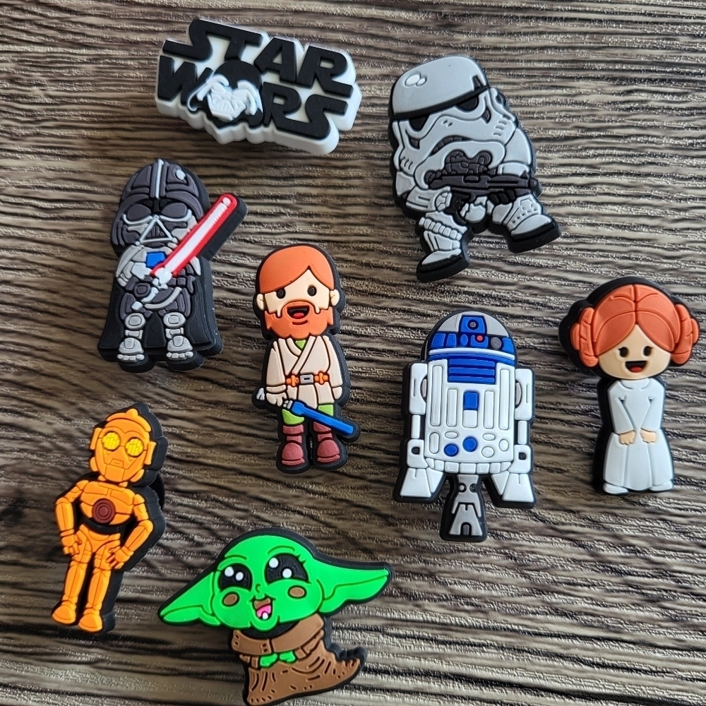 Star Wars Crocs Style Shoe Charms Set Of 8